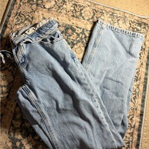 Garage Sky Blue Straight Leg Jeans